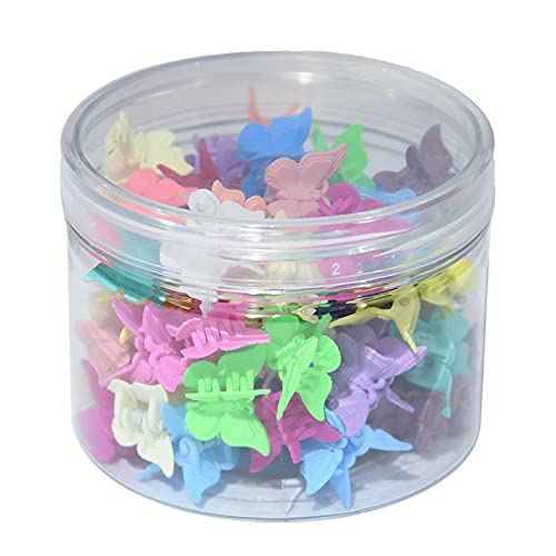 Lnrueg 72PCS Kids Hair Claw Clips - Small Mini Butterfly Hair Clips for Girls, Creative Fashion Hair Accessories for Toddlers & Teens | Perfect for School, Parties & Daily Styling