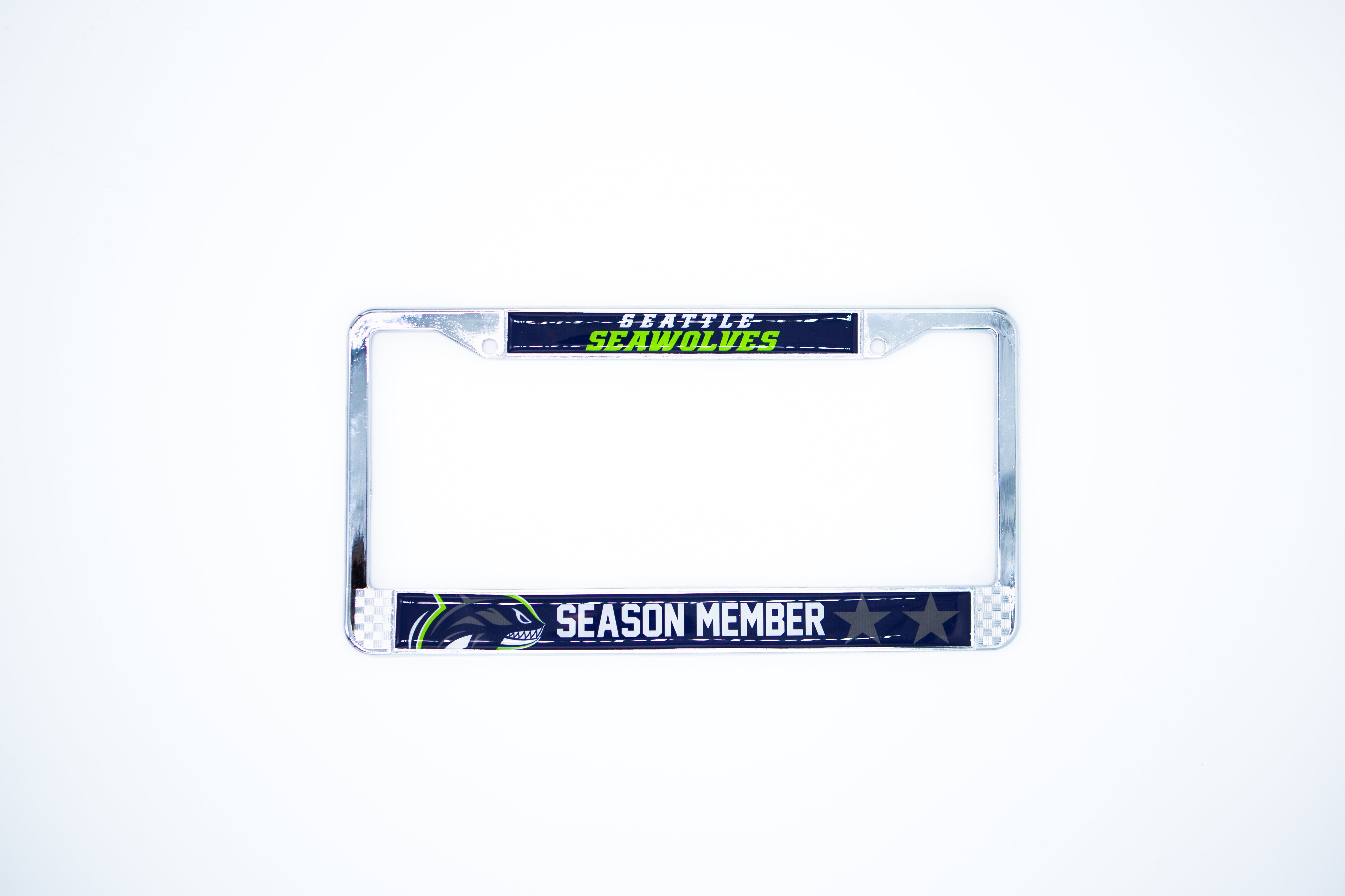 Seawolves Season Member License Plate Frame - Durable Aluminum Car Accessory for Sports Fans - Perfect for Game Day & Team Pride