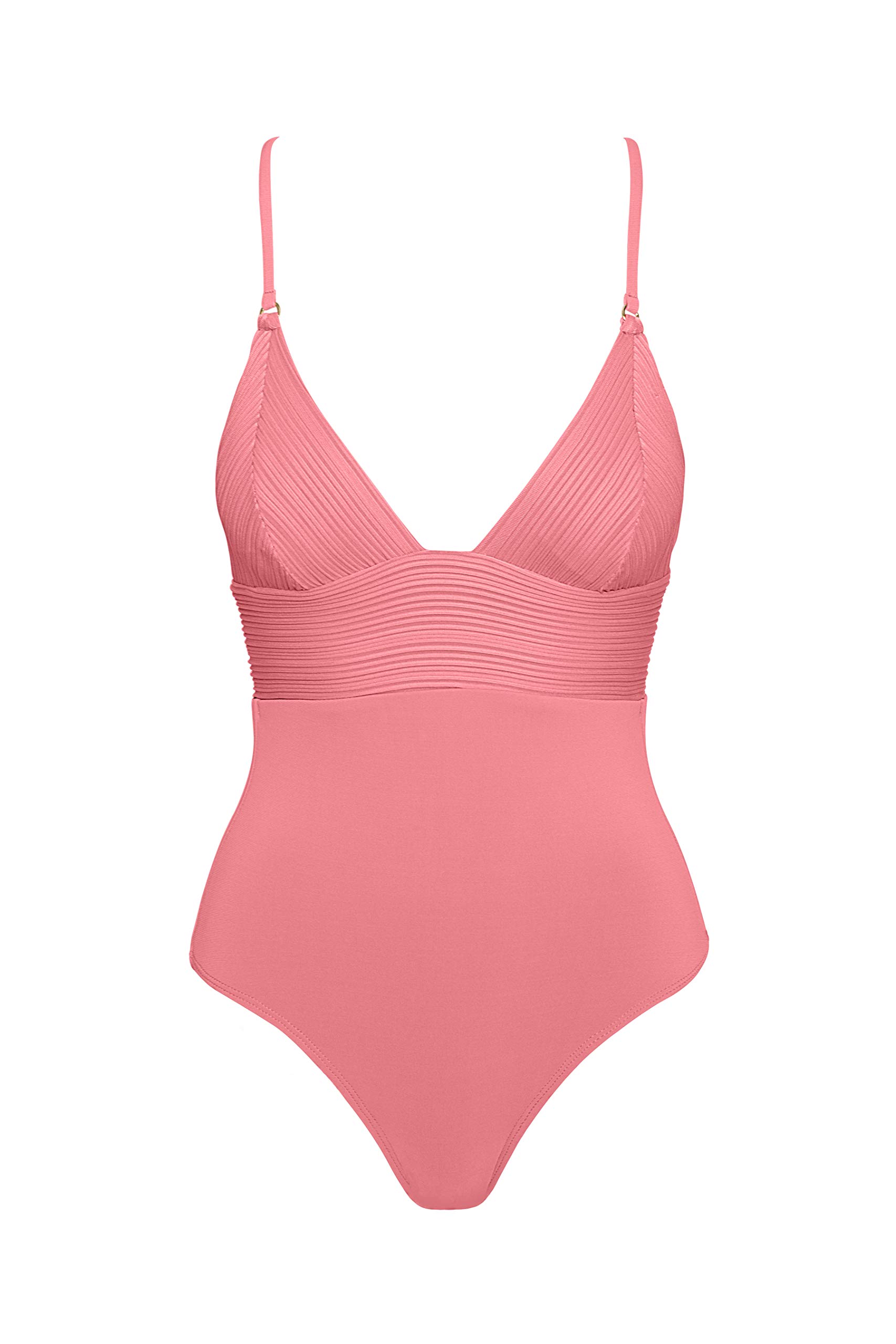 Robin Piccone Women's Lily V Neck One Piece Swimsuit - Stylish & Comfortable Bathing Suit for Beach, Pool & Vacation | Flattering Fit for Summer Swimwear