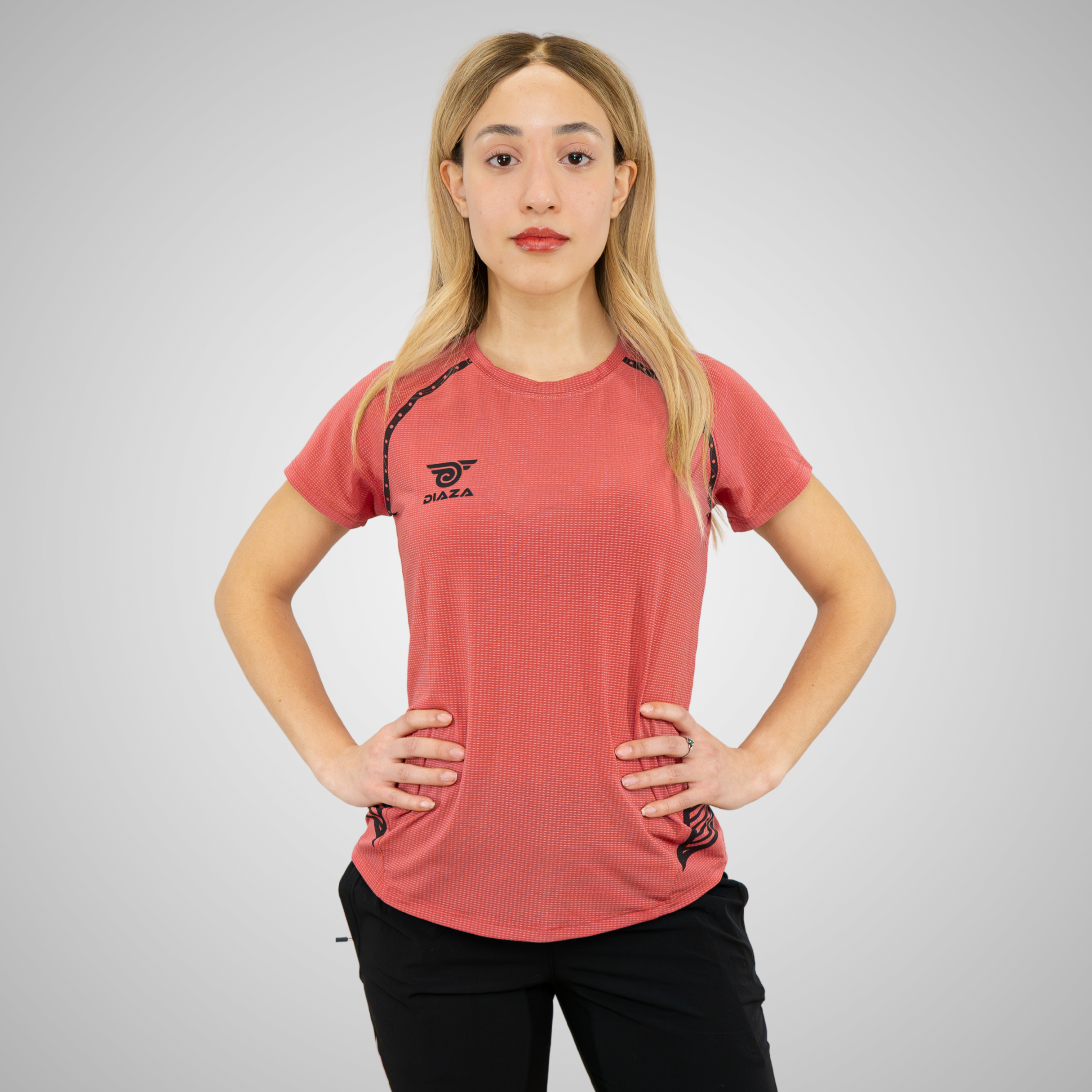 Diaza Player Clarita Jersey - Watermelon Red Soccer Jersey for Women - Perfect for Games, Training & Fan Support