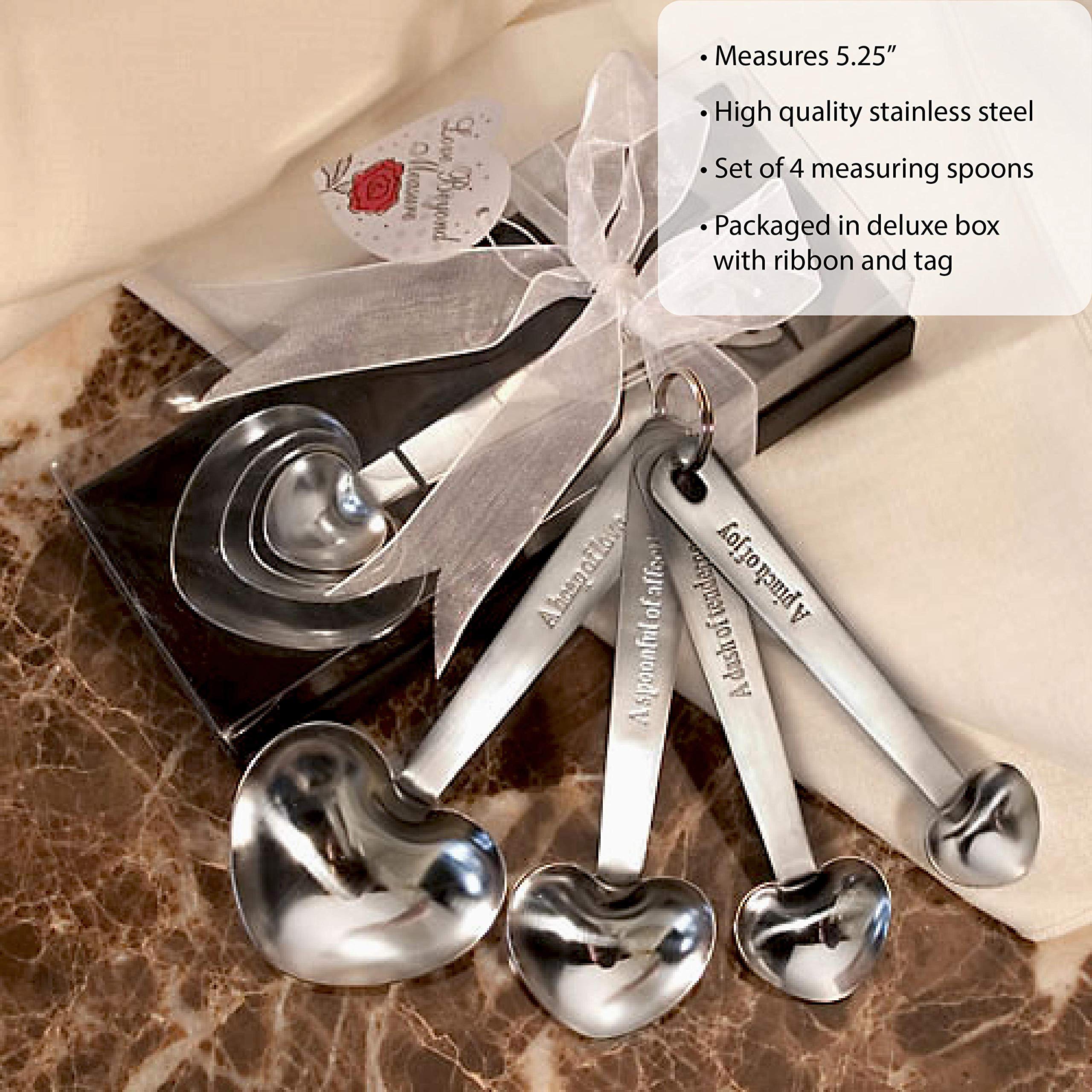 Premium Stainless Steel Measuring Spoons Set - 6-Piece Kitchen Measuring Tools with Leveler in Elegant Gift Box | Perfect for Baking, Cooking & Coffee Measuring