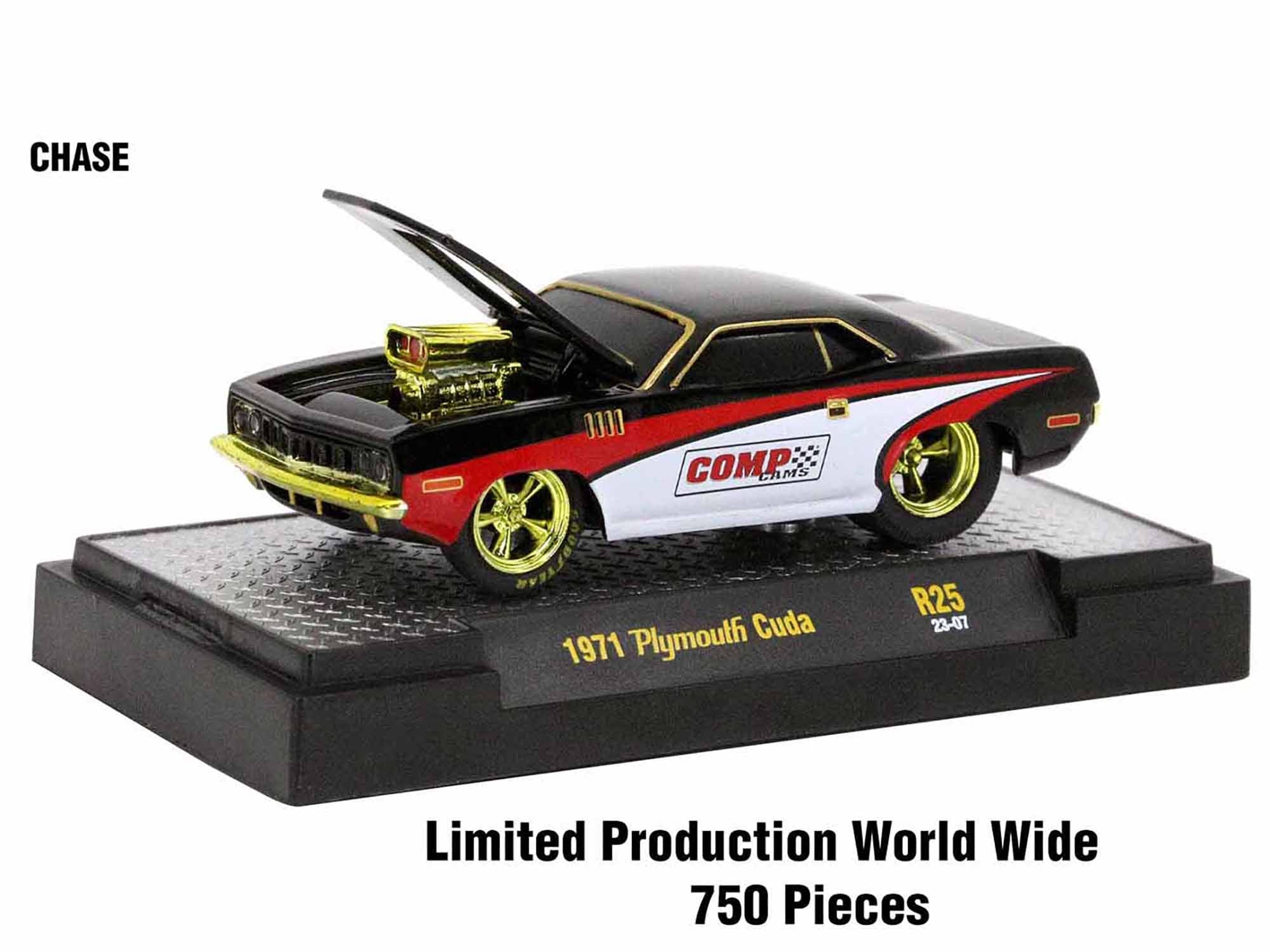 Limited Edition M2 Machines 1/64 Scale Diecast Model Cars - Ground Pounders 6 Car Set in Display Cases | Collectible Diecast Vehicles for Car Enthusiasts & Display Showcase
