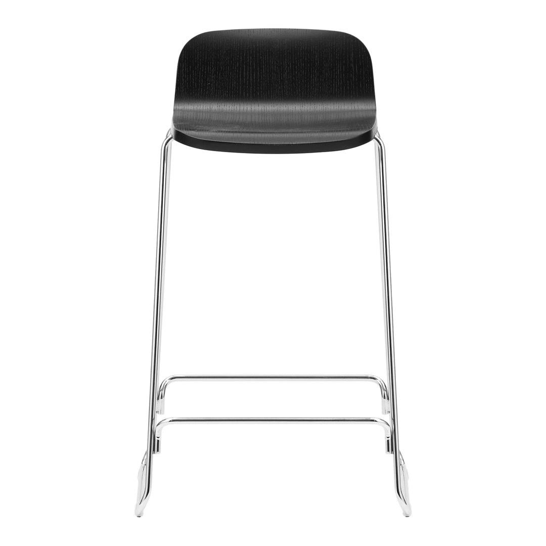 Modern Kitchen Counter Stool with Back Support - Adjustable Height Bar Stool for Breakfast Nook, Dining Room & Home Bar - Comfortable & Stylish Seating Solution