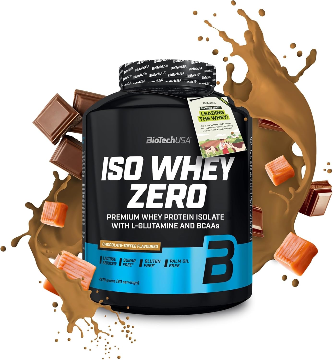 BioTechUSA Iso Whey Zero 2.27kg (5lbs) Premium Protein Powder - Low Carb, Lactose Free Whey Isolate for Muscle Recovery & Growth - Perfect for Post-Workout, Weight Loss & Fitness Enthusiasts