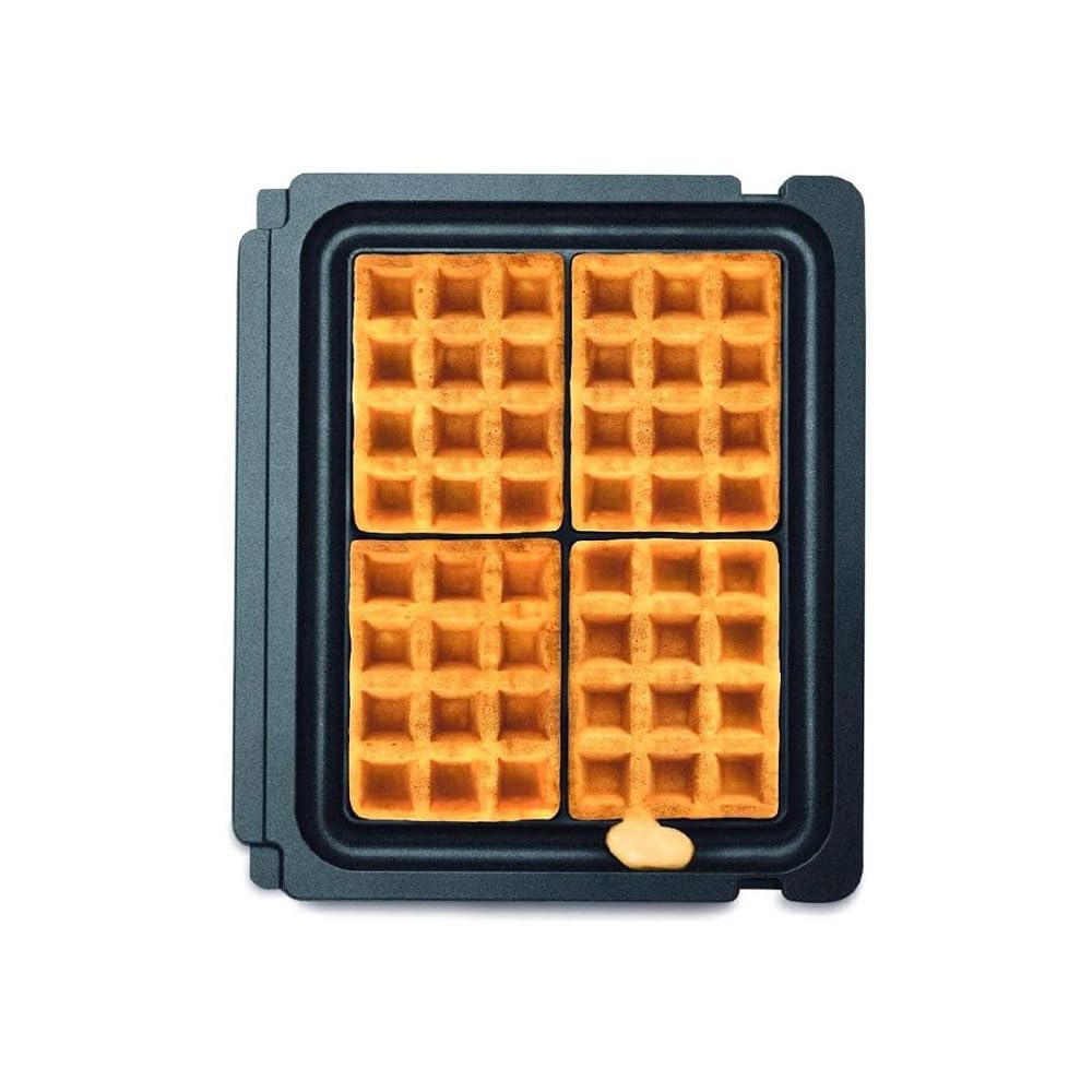 Non-Stick Waffle Plates for Easy Cleaning - Perfect for Belgian Waffles, Pancakes & Breakfast Sandwiches at Home
