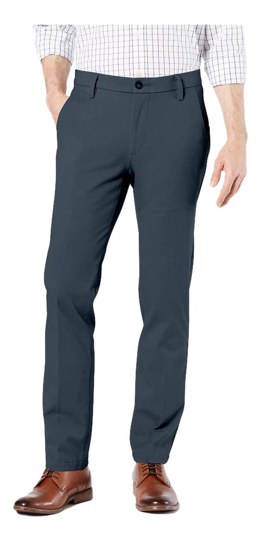 Dockers Men's Slim Fit Workday Khaki Smart 360 Flex Pants - Comfortable Office & Business Casual Pants for Professional Men