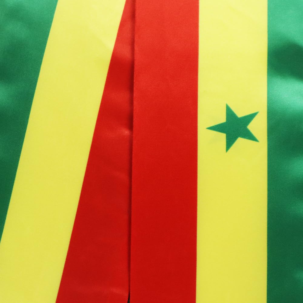 Senegal Flag Graduation Stole - 180x13cm Double Sided Sash for International Students - Perfect for Study Abroad Graduation Ceremonies, Cultural Events & Gift Giving