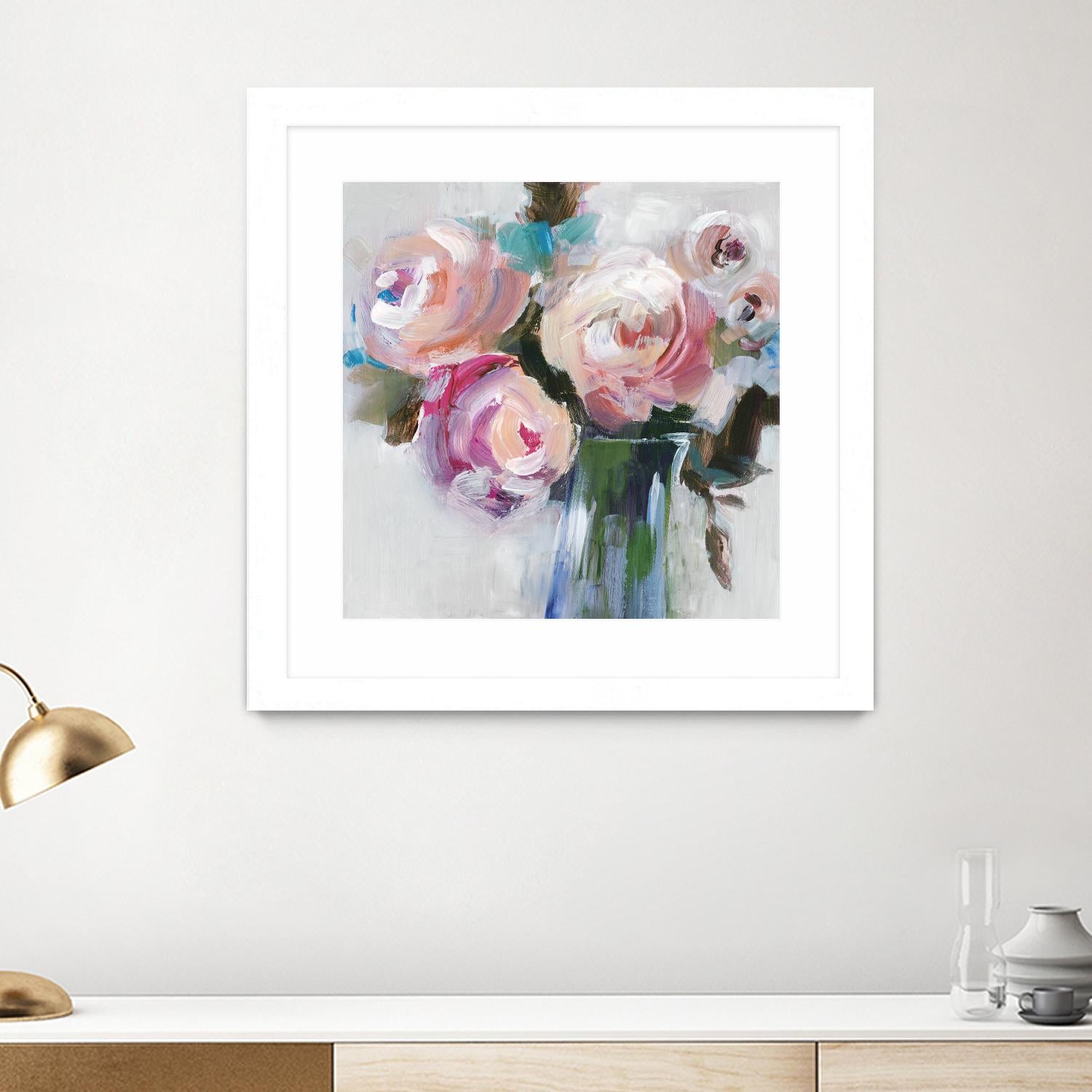 Beautiful Artificial Silk Flower Bouquet II - Elegant Home Decor for Weddings, Parties & Centerpieces
