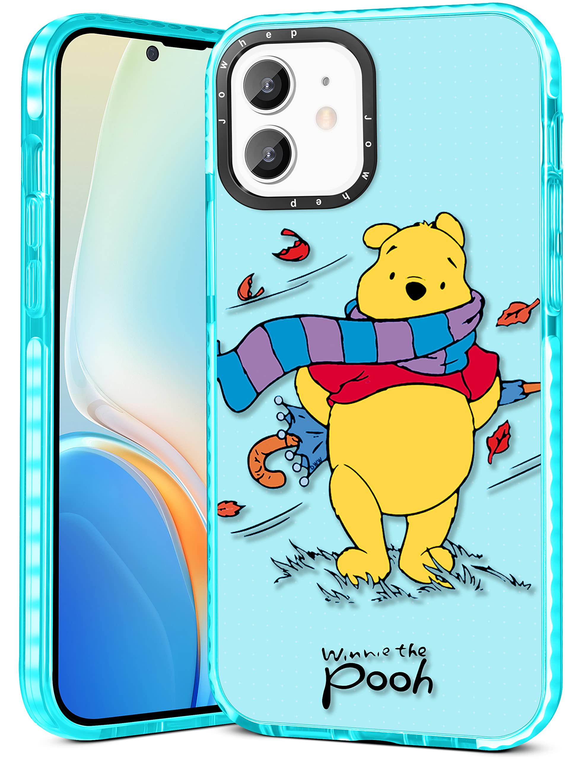 Cute Cartoon Character Soft TPU Phone Case for iPhone 12/12 Pro 6.1 Inch - Kawaii Girly Protective Cover for Women & Girls, Fun Design, Shockproof & Slim Fit - Perfect for School, Work & Daily Use