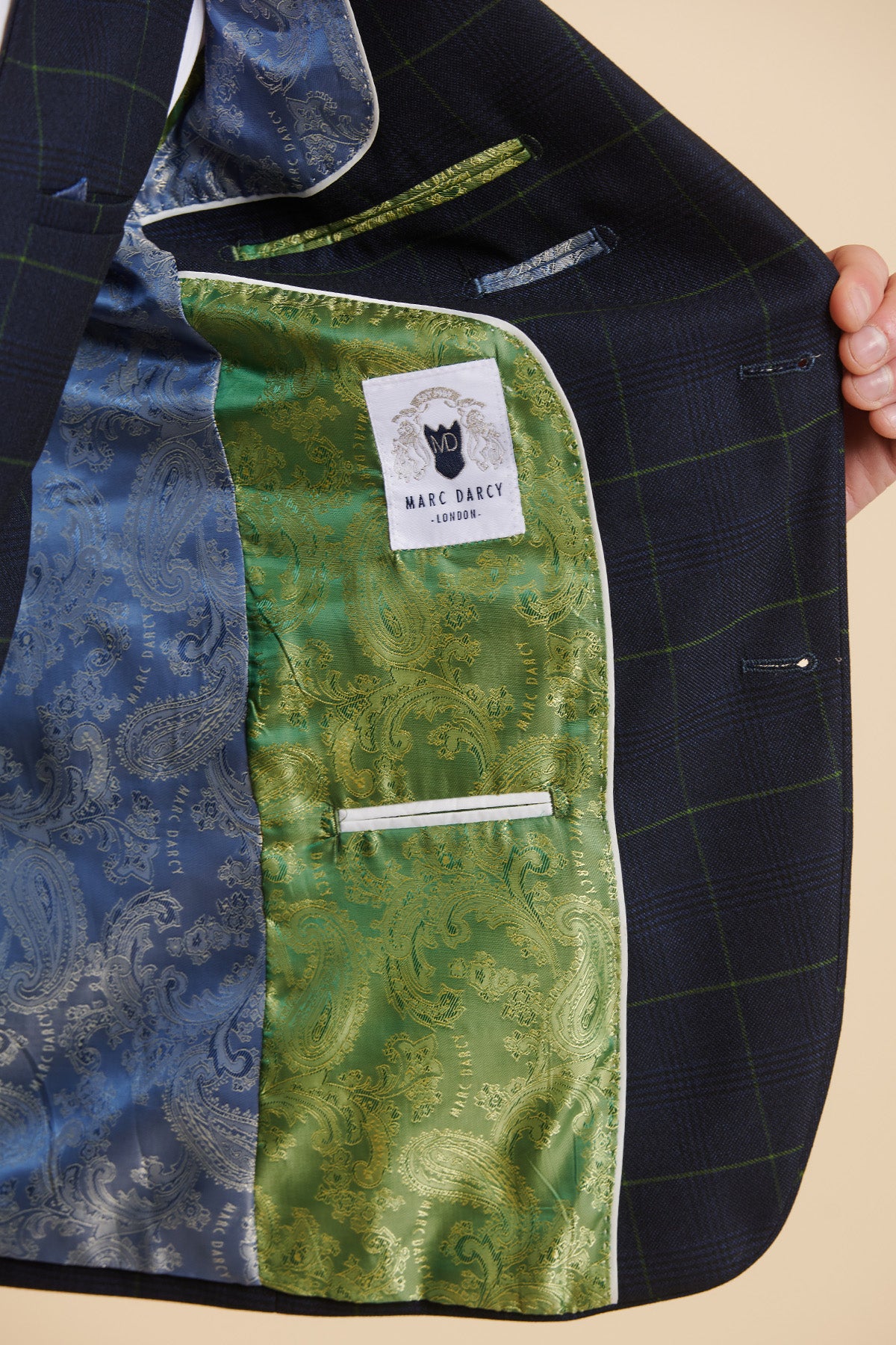 Everton FC Beto Navy Green Check Two-Piece Suit | Official Licensed Football Outfit for Matchday, Parties & Cosplay