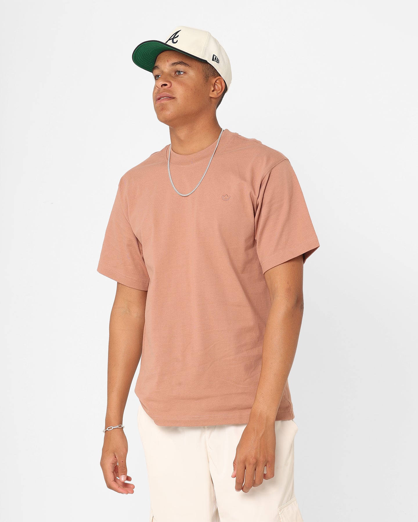 Adidas Adicolor Contempo T-Shirt for Men - Clay Strata Color Casual Tee for Streetwear & Everyday Outfits