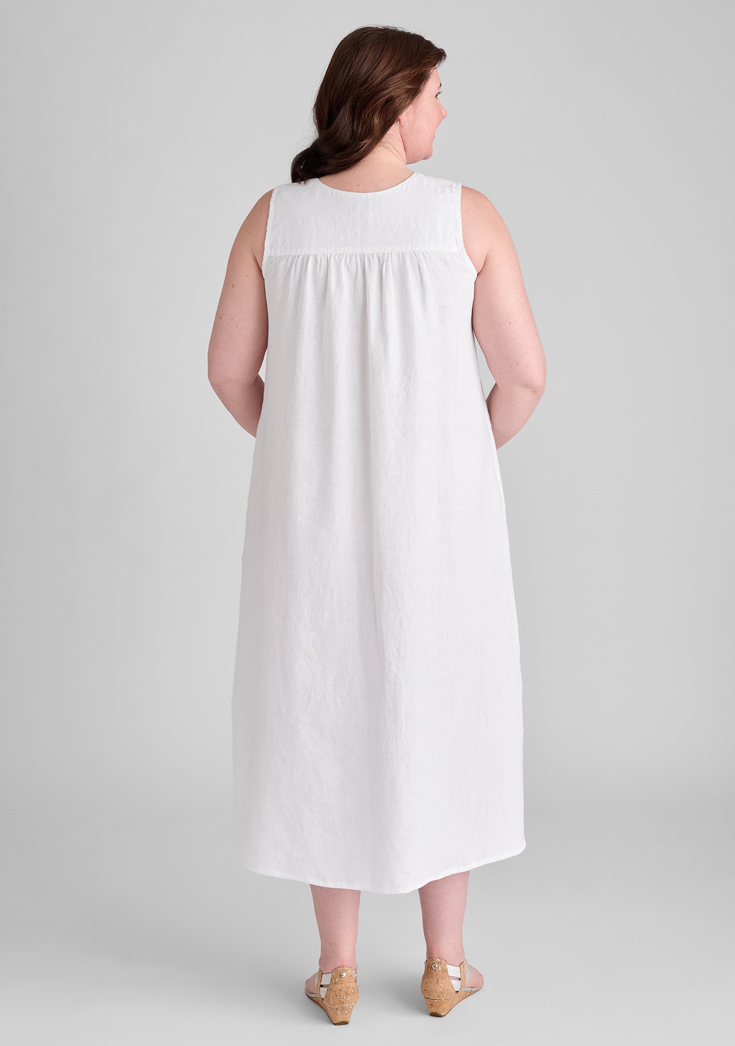 Calypso Dress - Sleeveless Linen Summer Dress for Women | Breathable & Comfortable Beachwear, Vacation Outfit, Casual Day Dress
