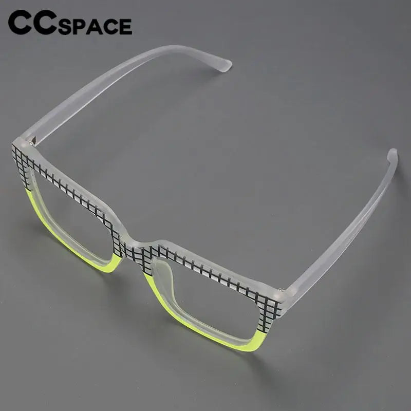 CCspace Women's Full Rim Large Square Reading Glasses R57090 - Stylish & Comfortable for Reading, Working, and Computer Use