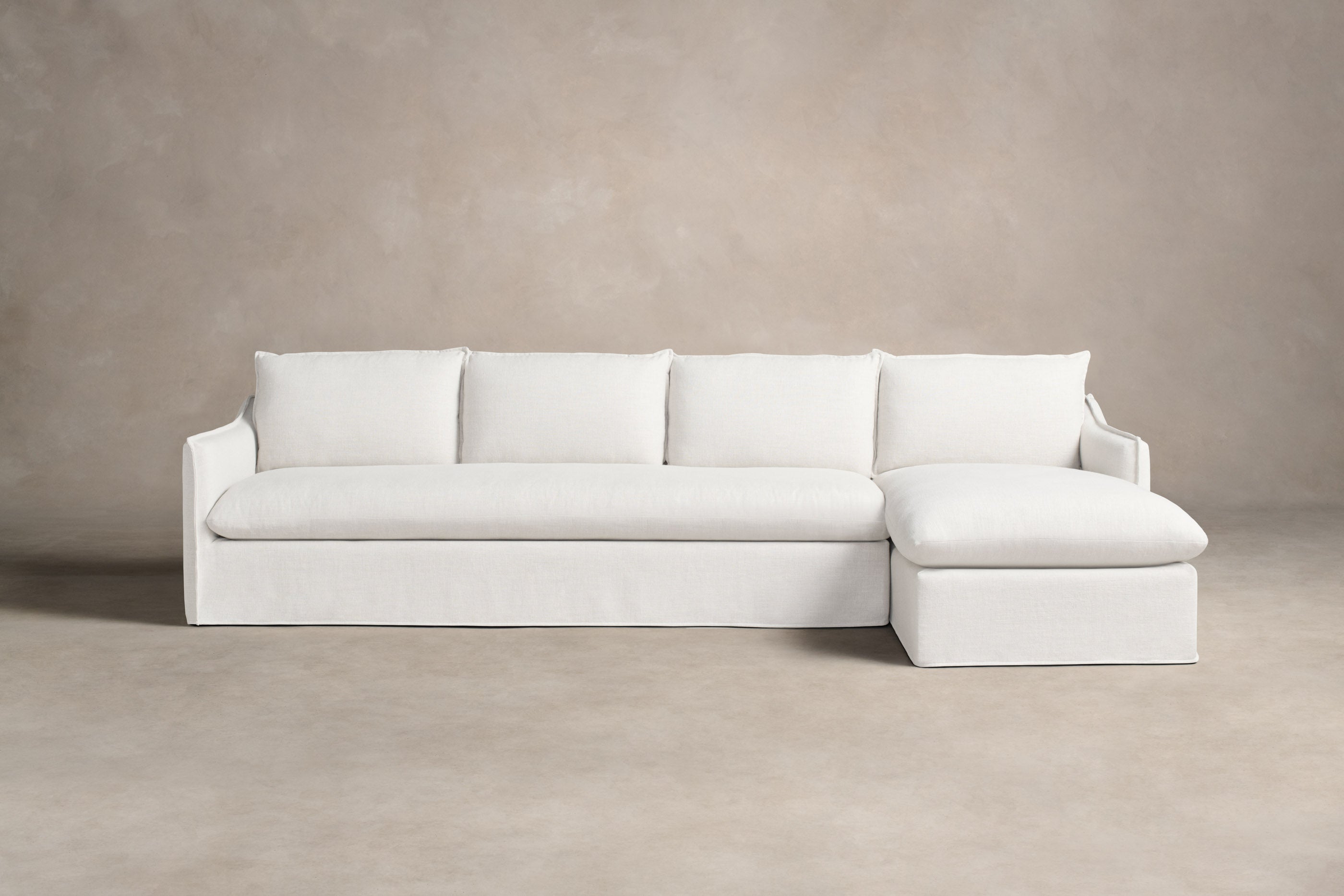 Premium Dune Sectional Sofa - Performance Woven Chenille Fabric with Lace Accents | Modern Living Room Furniture for Home Theater & Family Gatherings