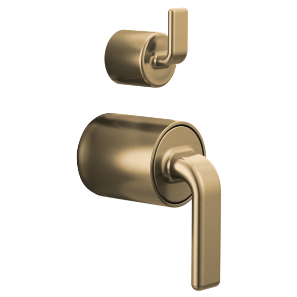 Brizo HL75P67 GL Luxe Gold Allaria Twist Lever Handle Kit for Pressure Balance Valve with Integrated Diverter Trim - Perfect for Bathroom Faucet Upgrades and Modern Home Renovations