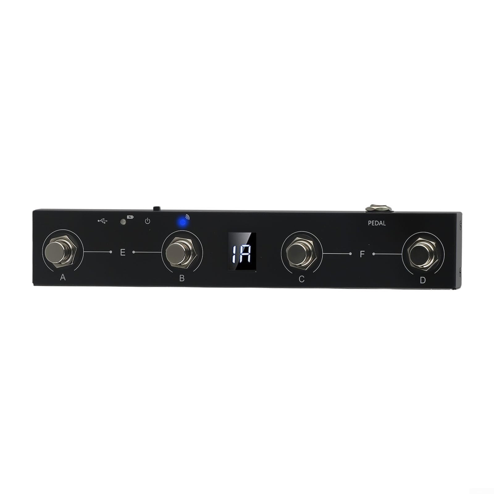 M-VAVE 4-Button MIDI Footswitch - Portable Rechargeable for Live Music