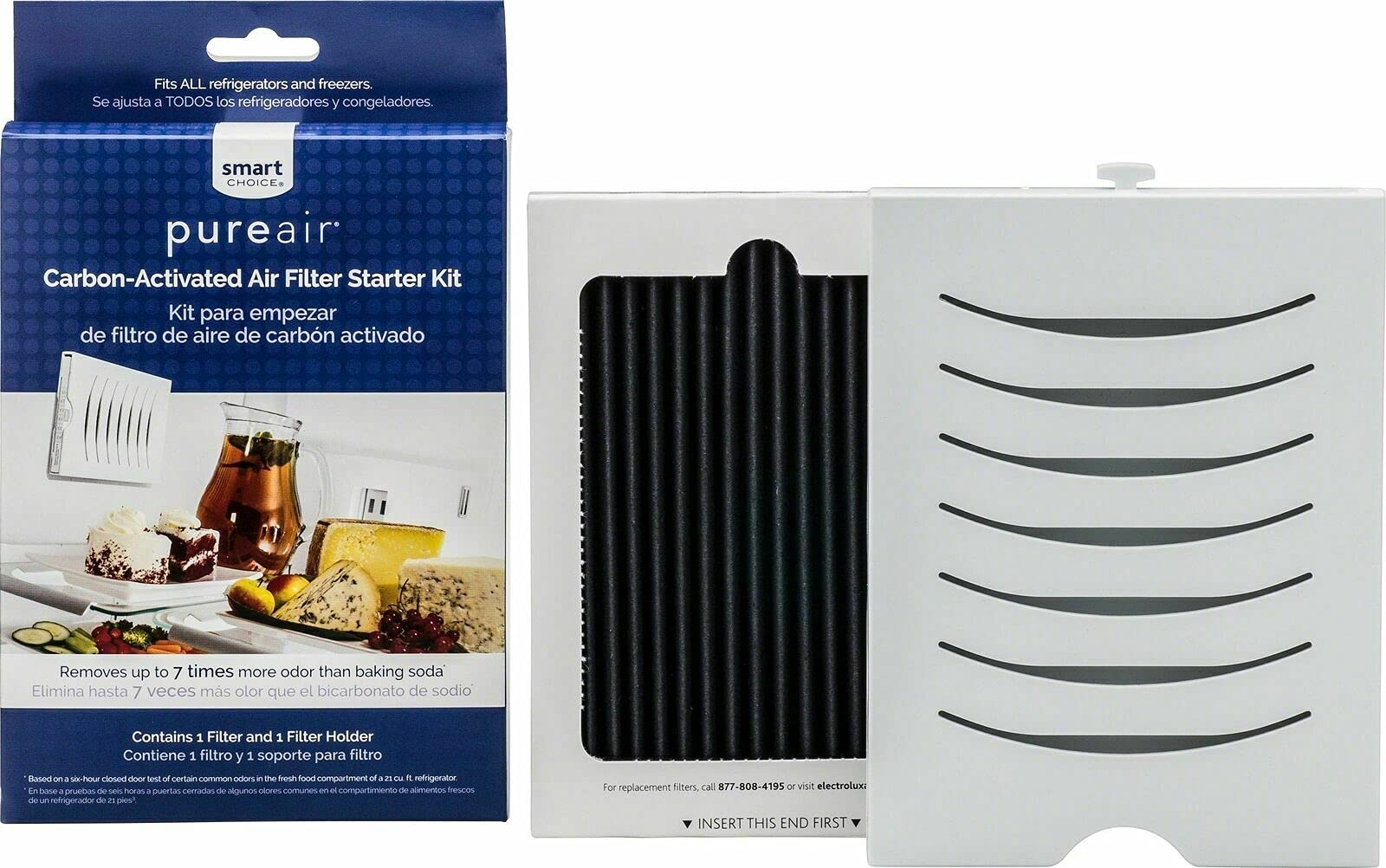 Frigidaire SCPUREAIRU Compatible Carbon Activated Air Filter Replacement - Improves Air Quality for Refrigerators & Freezers