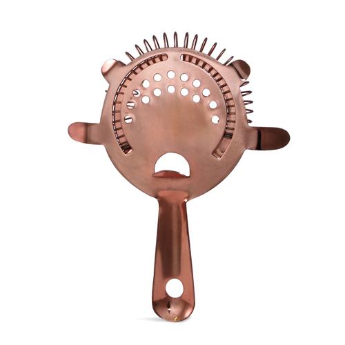 BarConic® Hawthorne Strainer – Premium Copper Plated Cocktail Strainer for Mixing Drinks – Perfect for Home Bars, Bartending, and Craft Cocktails