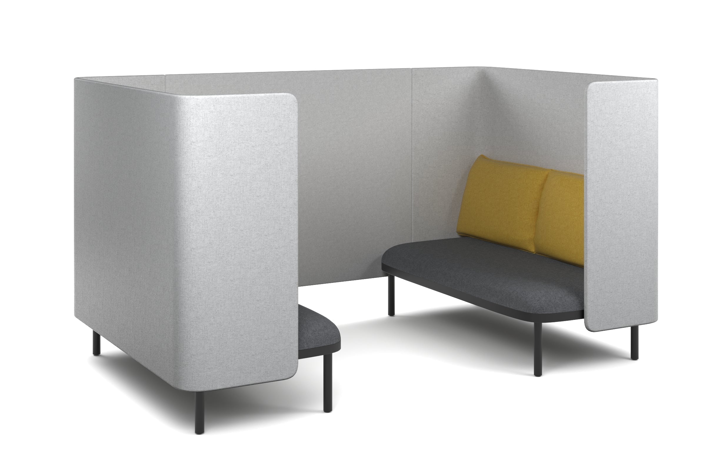 Comfortable Two-Person Privacy Pod Booth for Office, Home & Libraries - Soundproof & Cozy Seating Solution