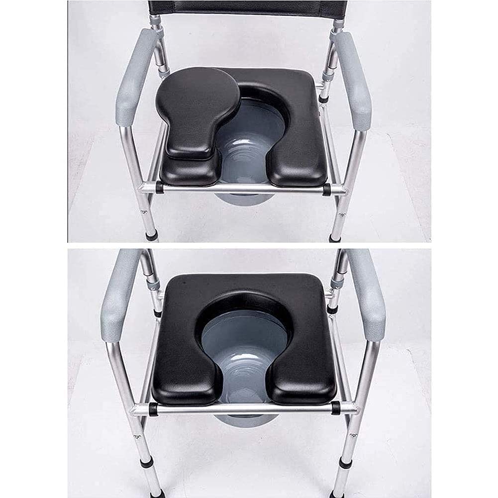 **Premium Universal PU Commode Seat Cushion – Soft Sponge Padded Toilet Cushion for Bedside Commodes, Shower Chairs & Wheelchairs – Comfort Support for Seniors & Handicap (Style1) – Ideal for Elderly Care & Mobility Assistance**