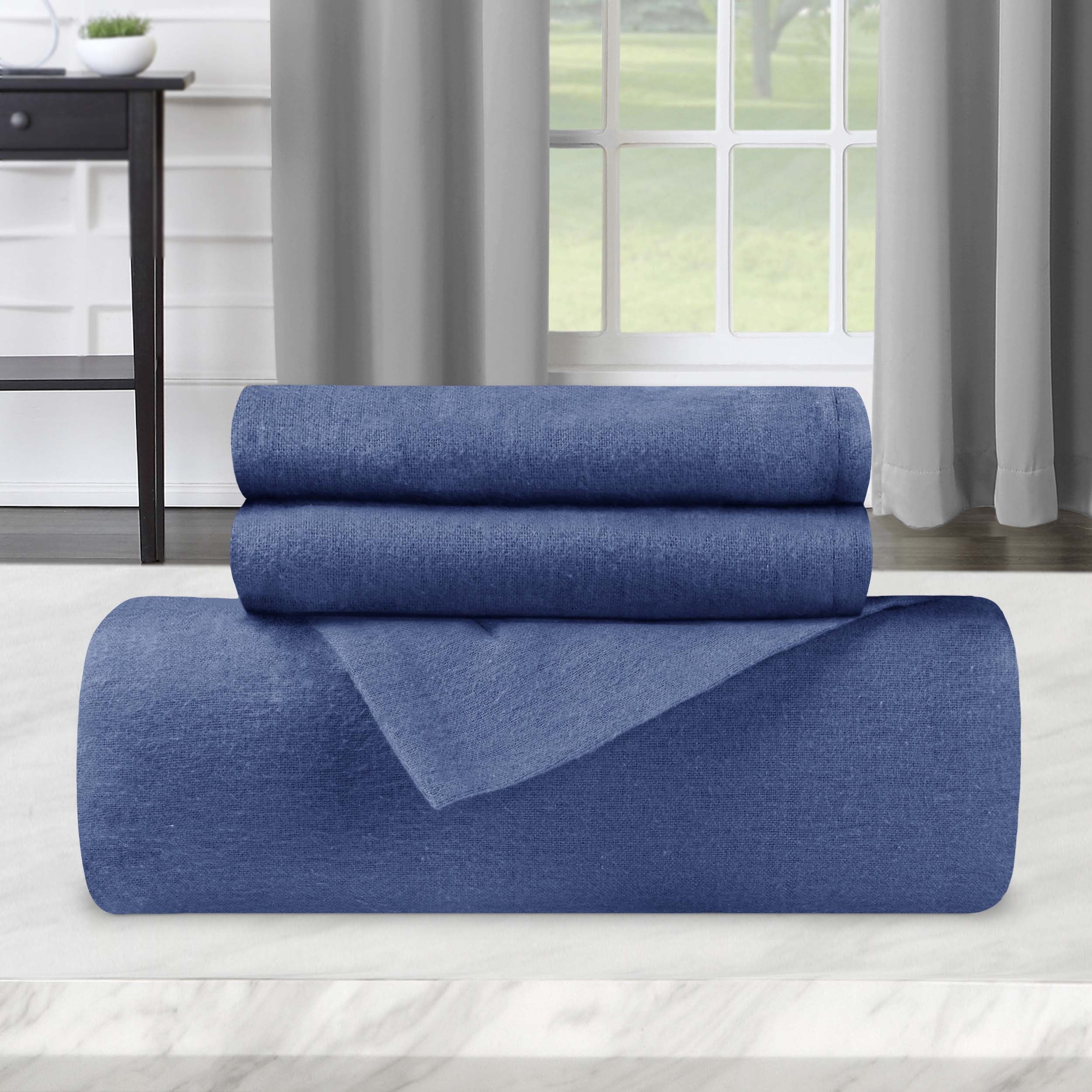 Premium 100% Cotton Flannel Duvet Cover Set - Soft & Cozy Bedding for Winter - Perfect for Master Bedroom, Guest Room & Cold Weather Comfort
