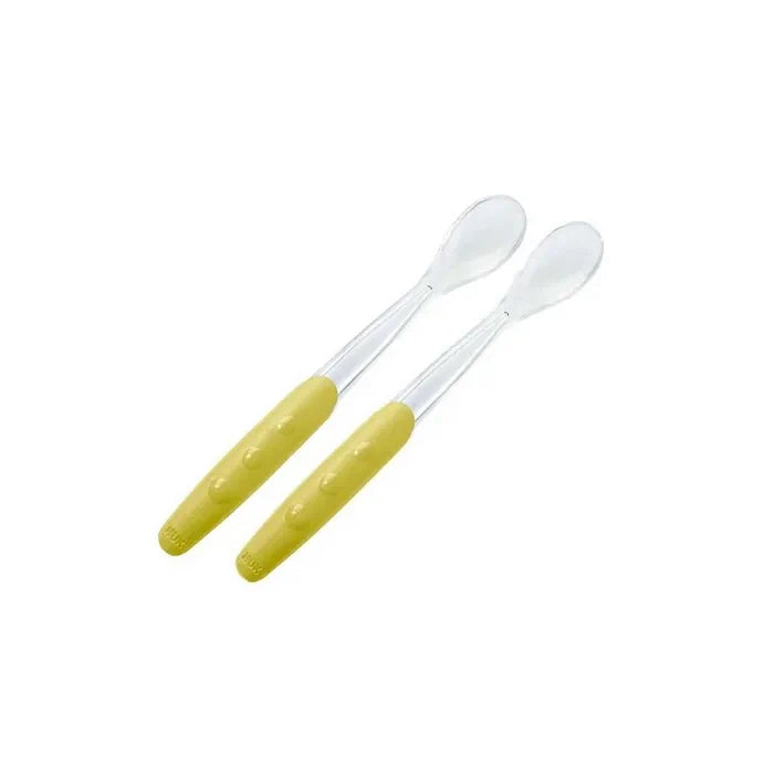 NUK Easy Learning Soft Feeding Spoon for Babies 4 Months+, 2-Pack - Gentle & Safe First Feeding Utensil for Infant Weaning & Solid Food Introduction