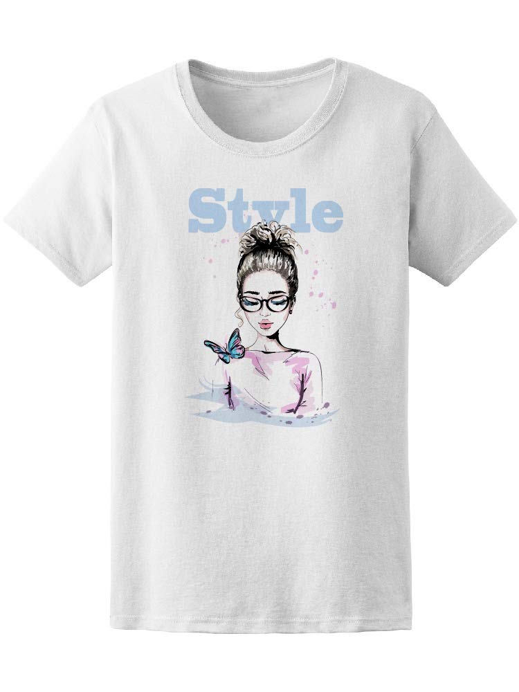 Stylish Butterfly Print T-Shirt for Women - Trendy Cute Fashion Tee for Casual Wear & Summer Outfits