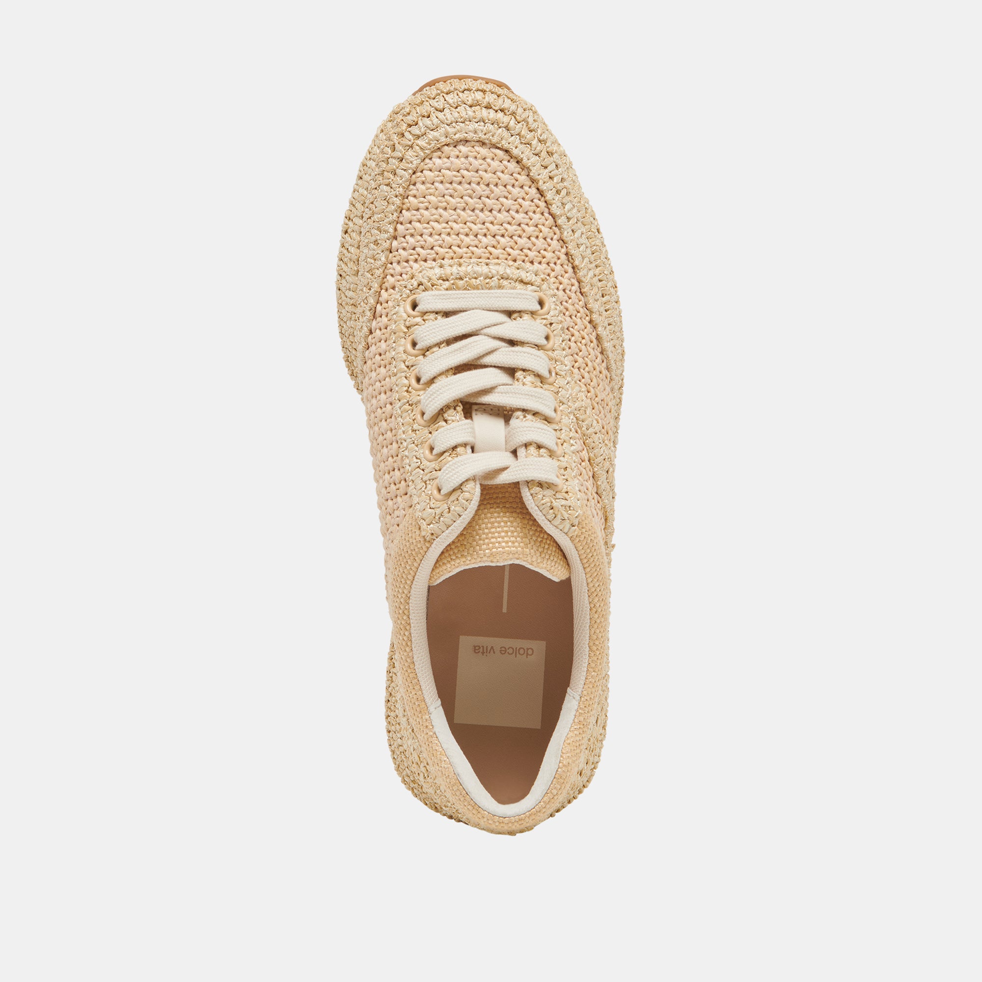 SHYLOH Women's Lightweight Natural Raffia Sneakers - Comfortable Casual Shoes for Walking, Travel & Summer Outfits