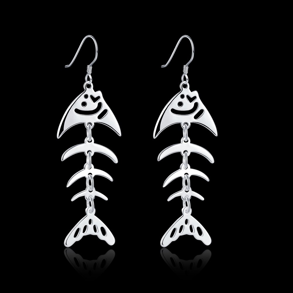 Greendou 925 Sterling Silver Plated Fish Hook Earrings - Adjustable French Wire Dangle Earrings for Women | Perfect for Parties, Weddings & Everyday Wear