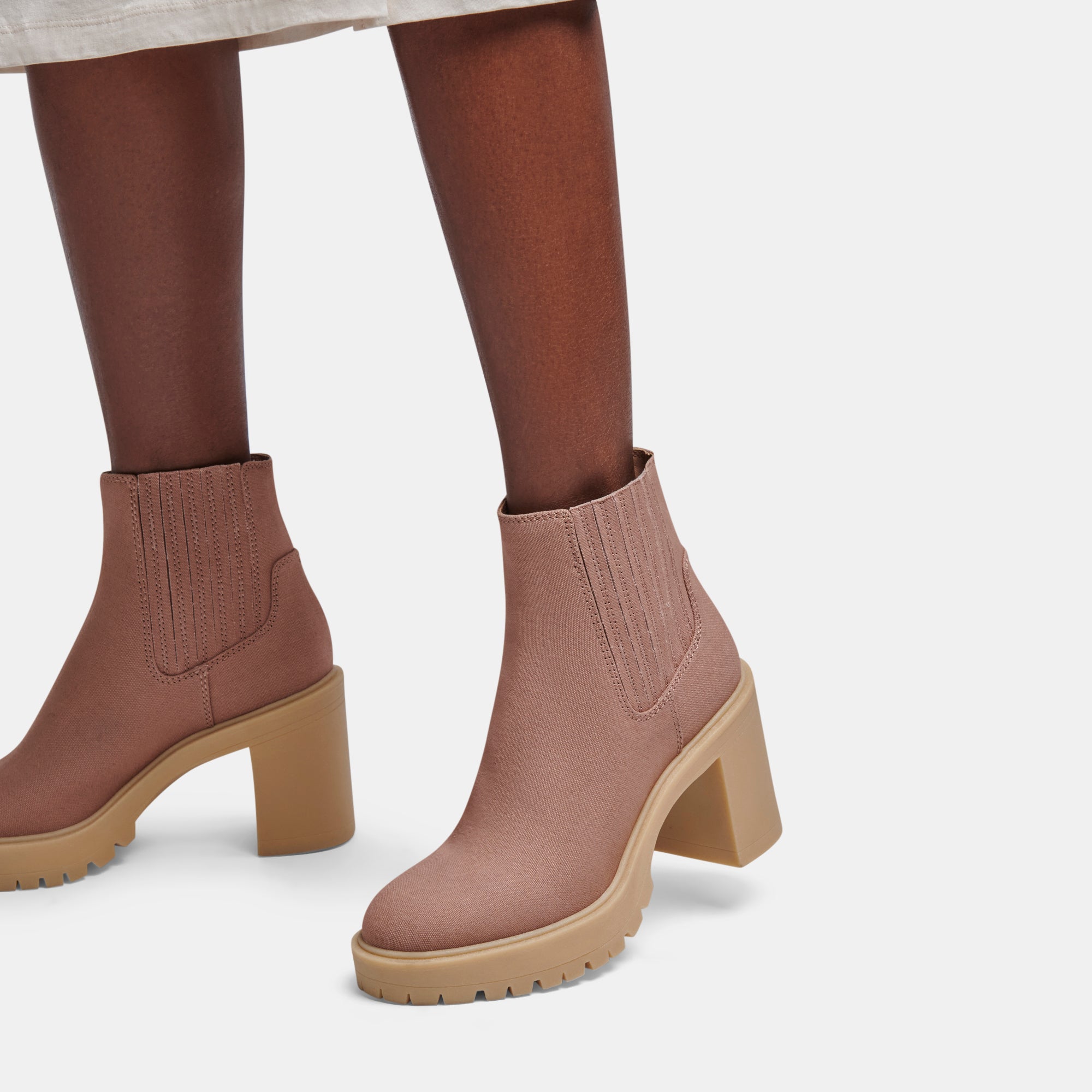 Cafe Canvas Caster Booties - Stylish & Comfortable Women's Shoes for Casual Wear, Work & Everyday Outfits
