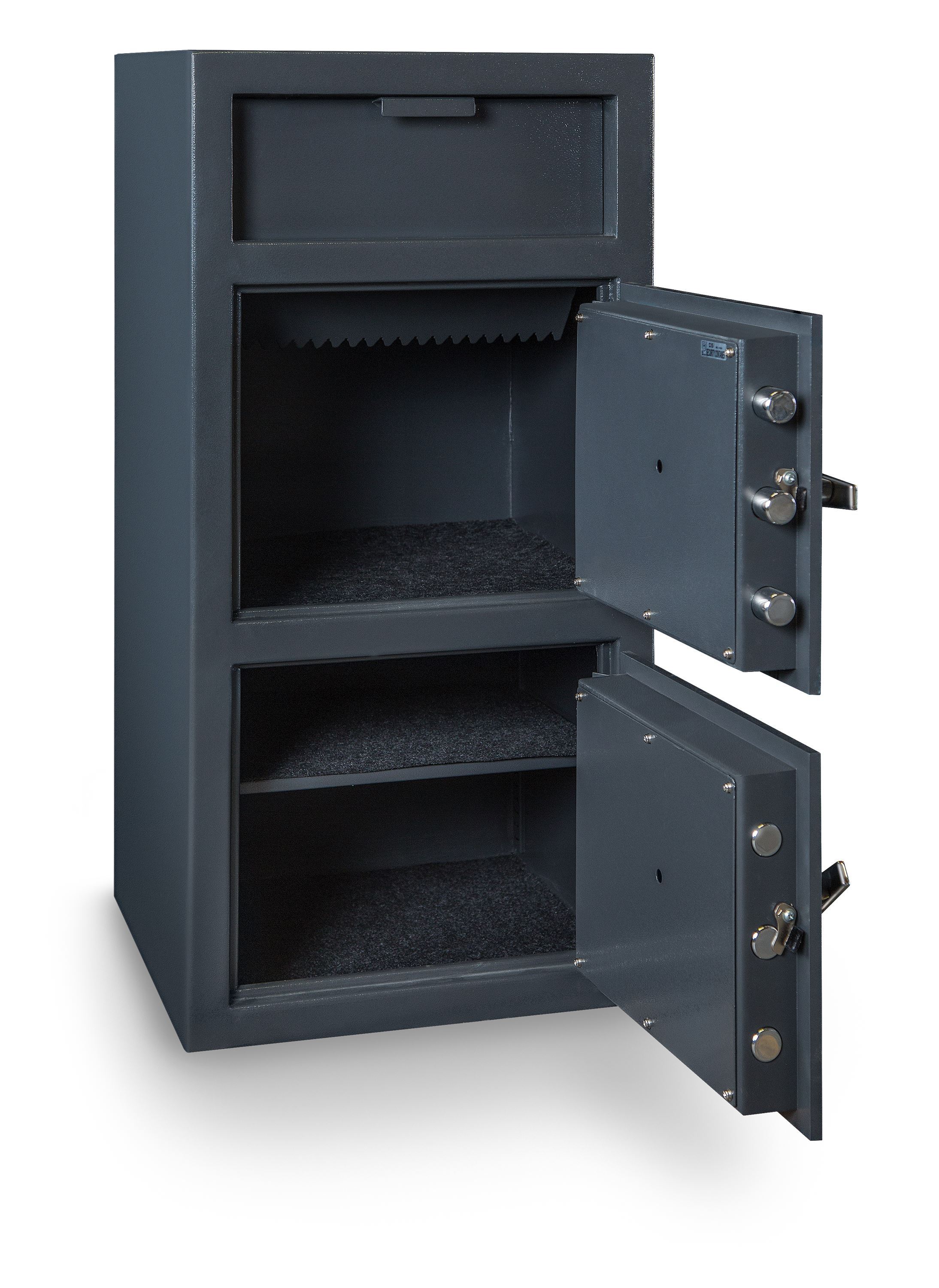 FDD 4020EE Double Door Depository Safe - Heavy Duty Commercial Security Safe for Cash, Valuables & Documents - Ideal for Banks, Retail Stores & Offices