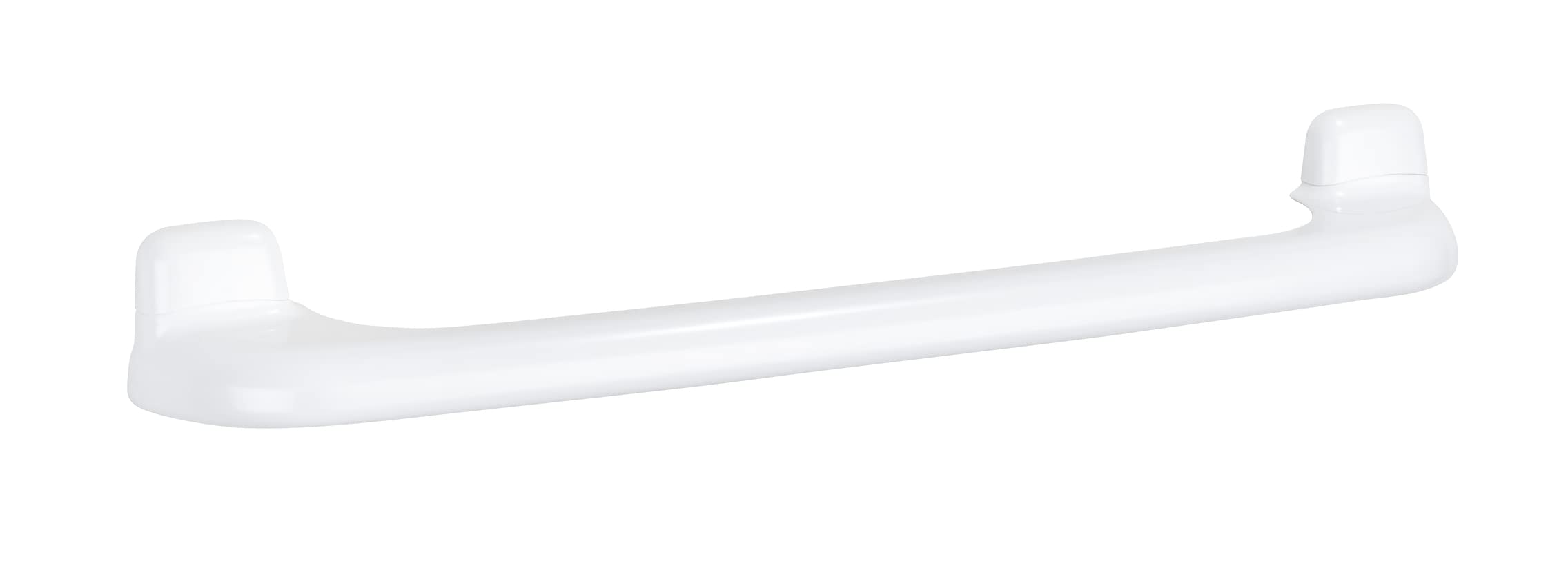 WENKO 17946100 White ABS Plastic Shower Towel Holder - 60 x 7 x 9 cm - Bathroom Organizer for Showers, Bathtubs & Spa Areas