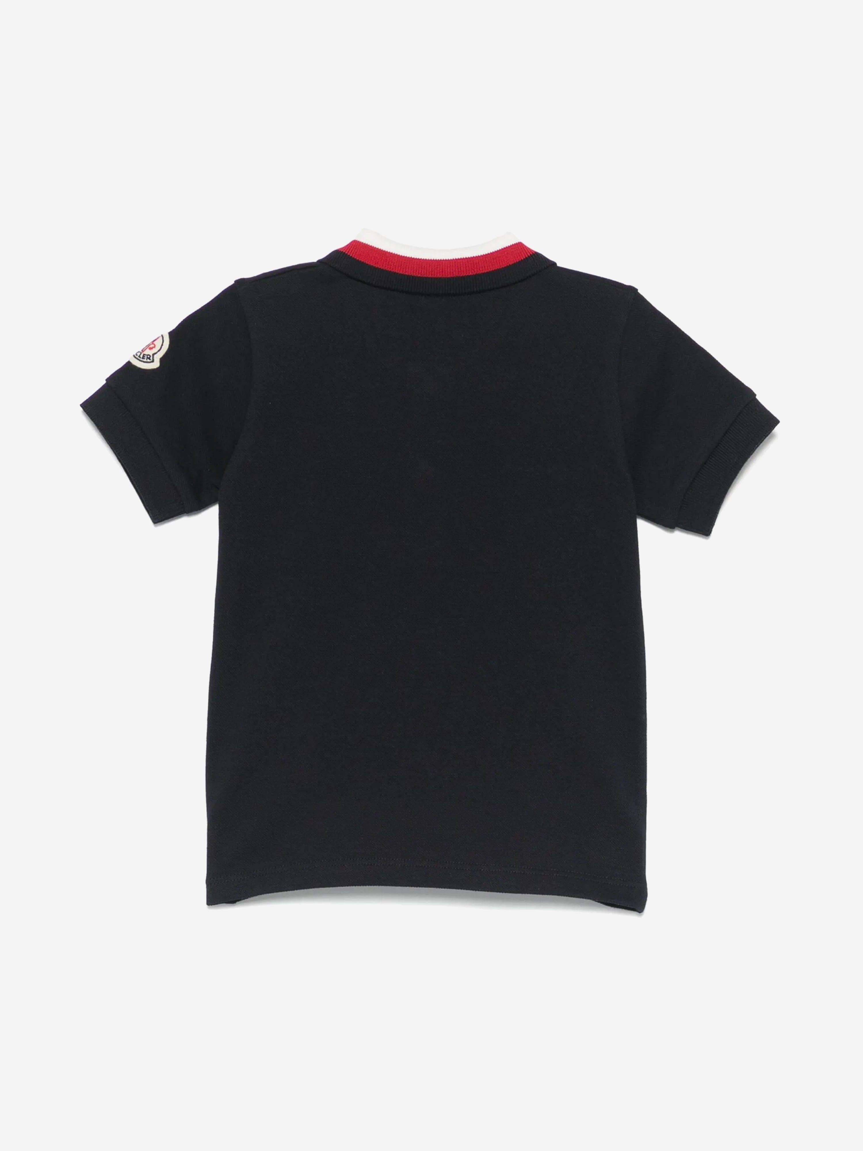Baby Boys Navy Blue Logo Polo Shirt - Comfortable Cotton Casual Top for Playdates, School & Family Outings