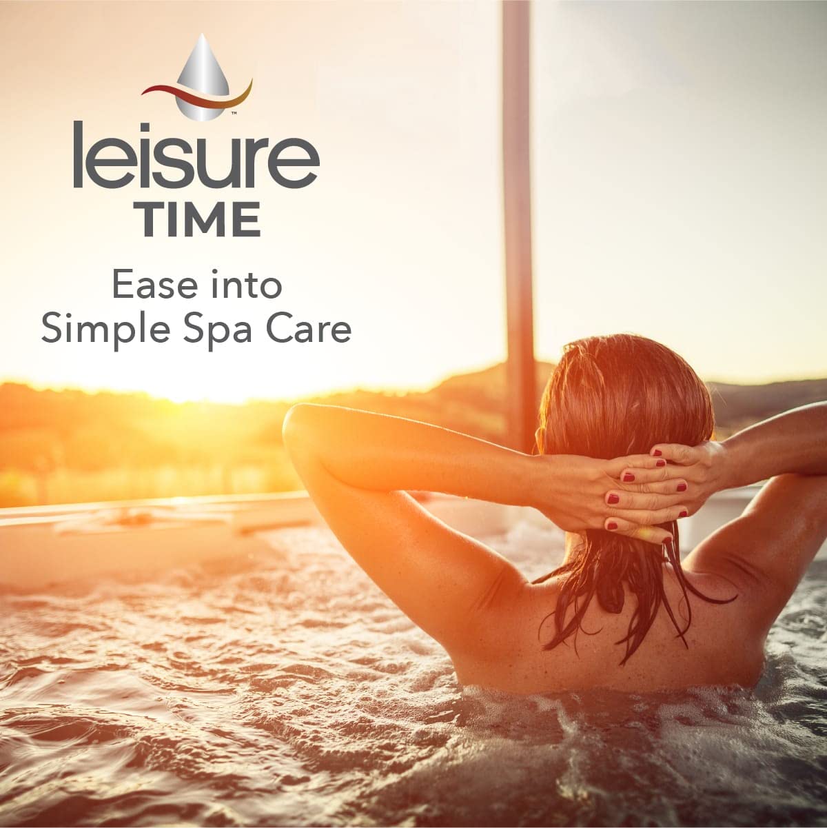LEISURE TIME 23434 Spa Mineral Purifier - Hot Tub & Pool Water Cleaner for Crystal Clear Water | Perfect for Home Spas, Jacuzzis & Swimming Pools