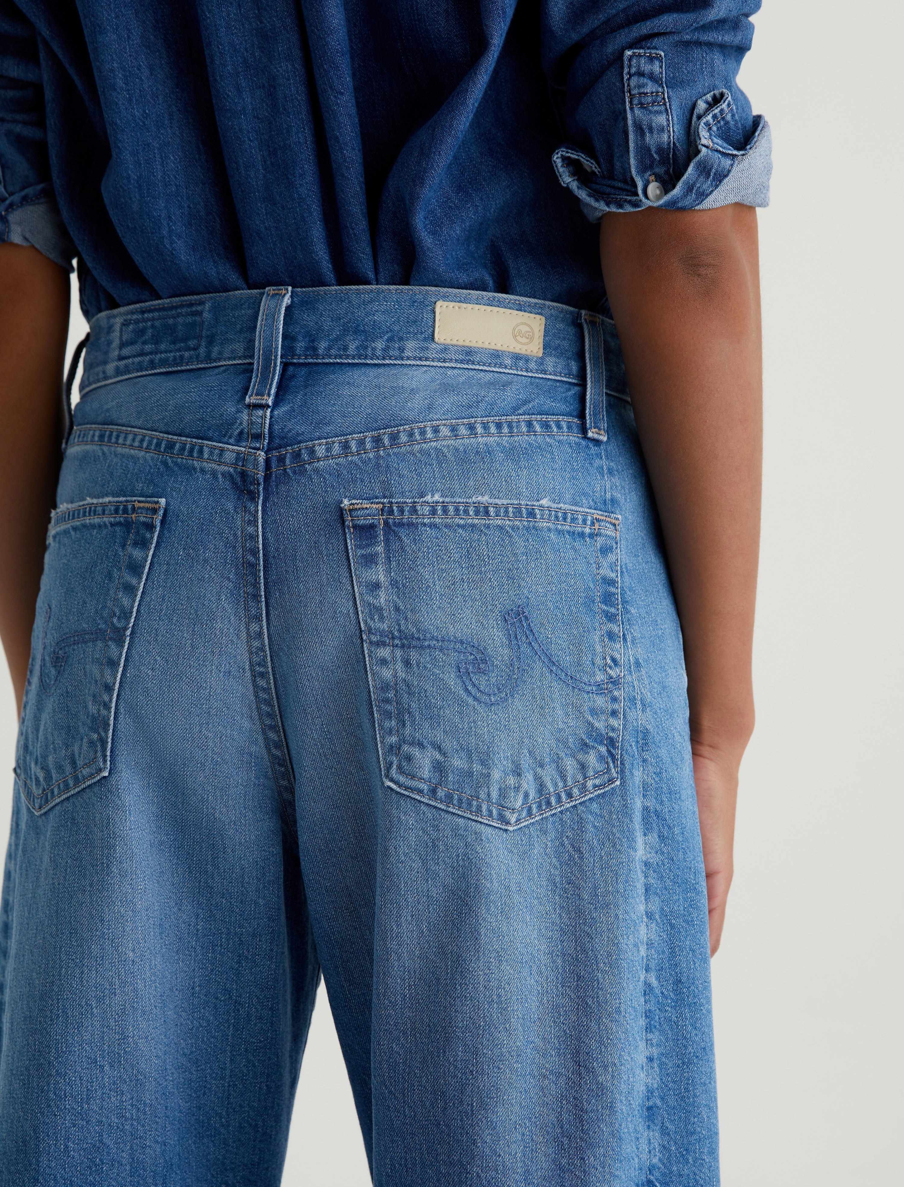 HATIE High Rise Barrel Jeans for Women - Vintage Flashback Denim Pants | Perfect for Casual Wear, Date Nights & Street Style Outfits