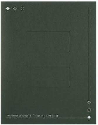EGP Top-Staple Tax Folder with Large Windows - 50 Pack | Letter Size Document Organizer for Office, School & Tax Filing | Durable File Folders for Paperwork & Records