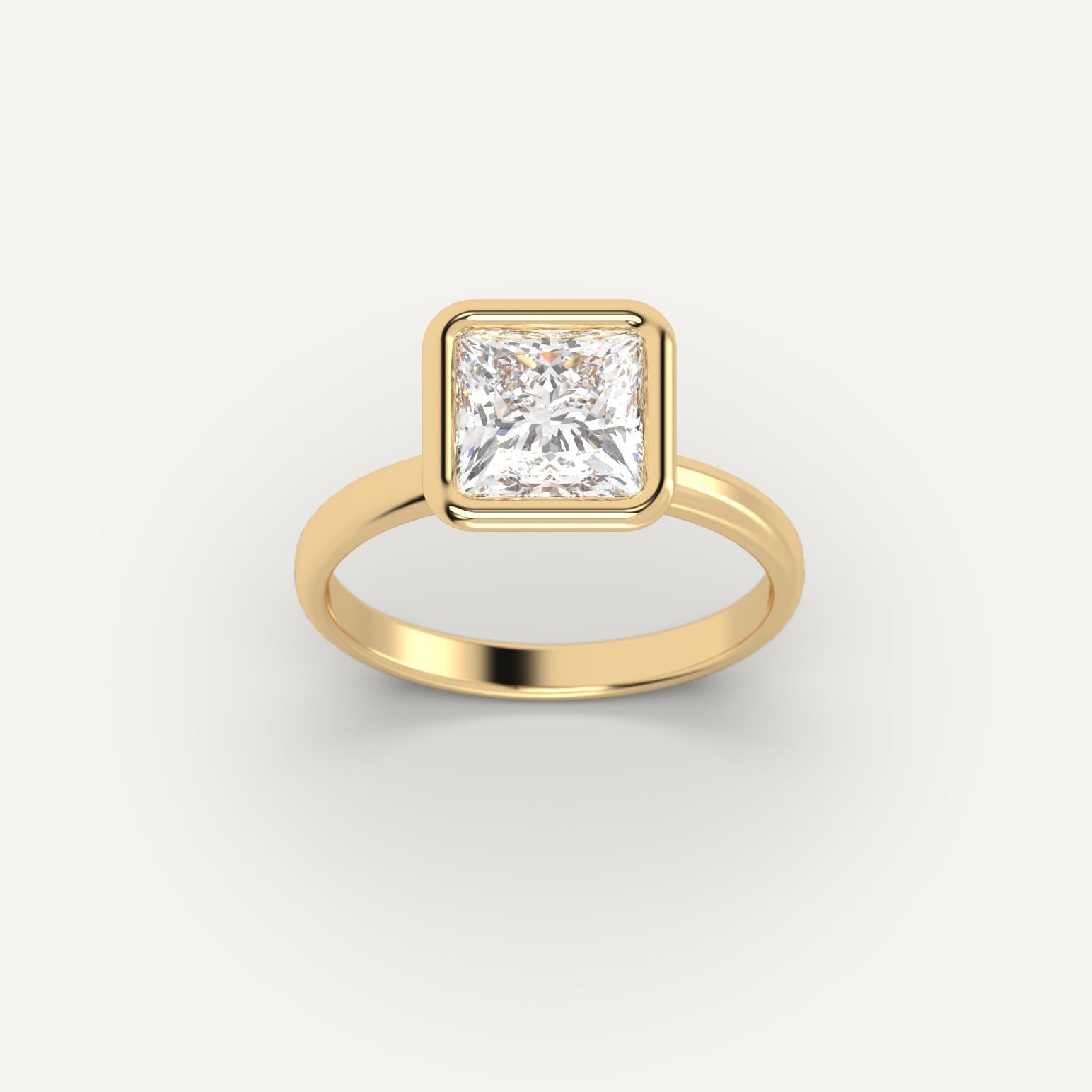 2 Carat Princess Cut Diamond Engagement Ring - Elegant Solitaire Wedding Band for Women - Perfect for Proposals, Anniversaries & Special Occasions