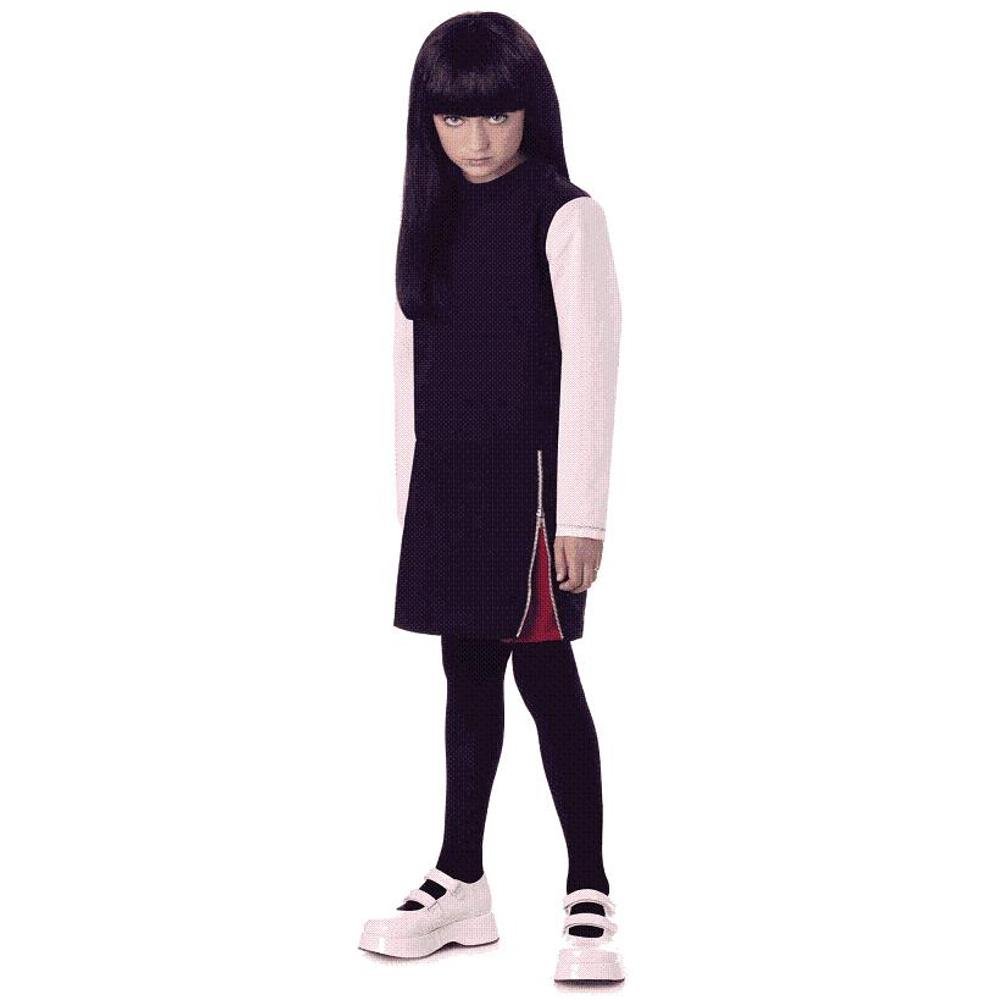 Emily The Strange Teen Halloween Costume for Girls - Size Small (3-5 Years) | Spooky Dress Up Party Outfit for Trick or Treating & Cosplay