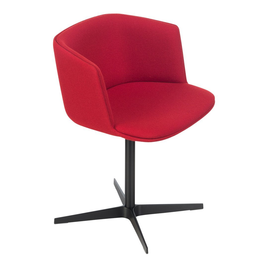 Ergonomic Office Chair with Cross Base - Fully Upholstered Executive Desk Chair for Home & Office Workspace