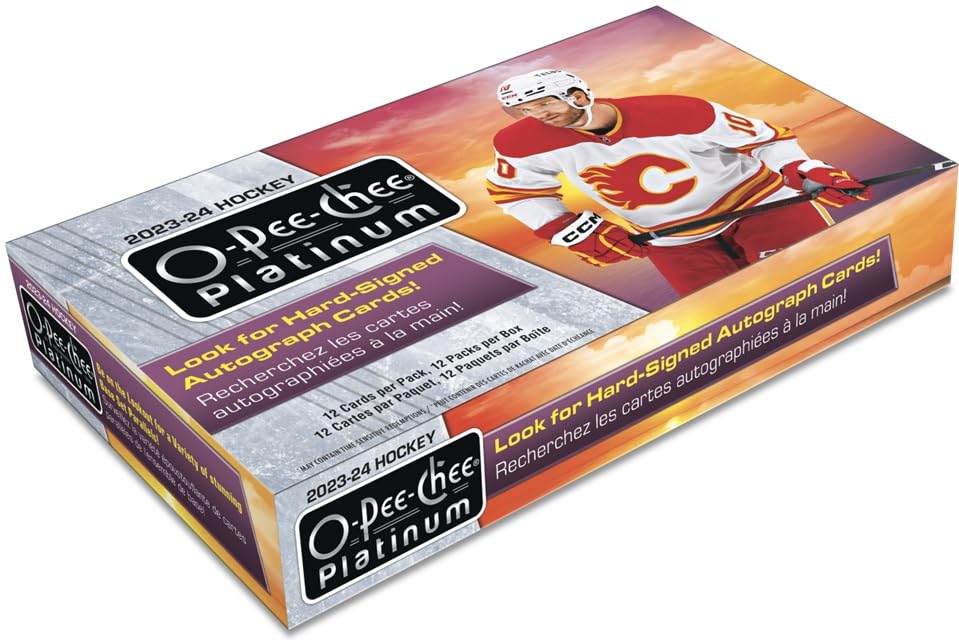 2023-2024 Upper Deck O-Pee-Chee OPC Platinum Hockey Cards Hobby Box - Collectible Trading Cards for NHL Fans & Sports Memorabilia Enthusiasts