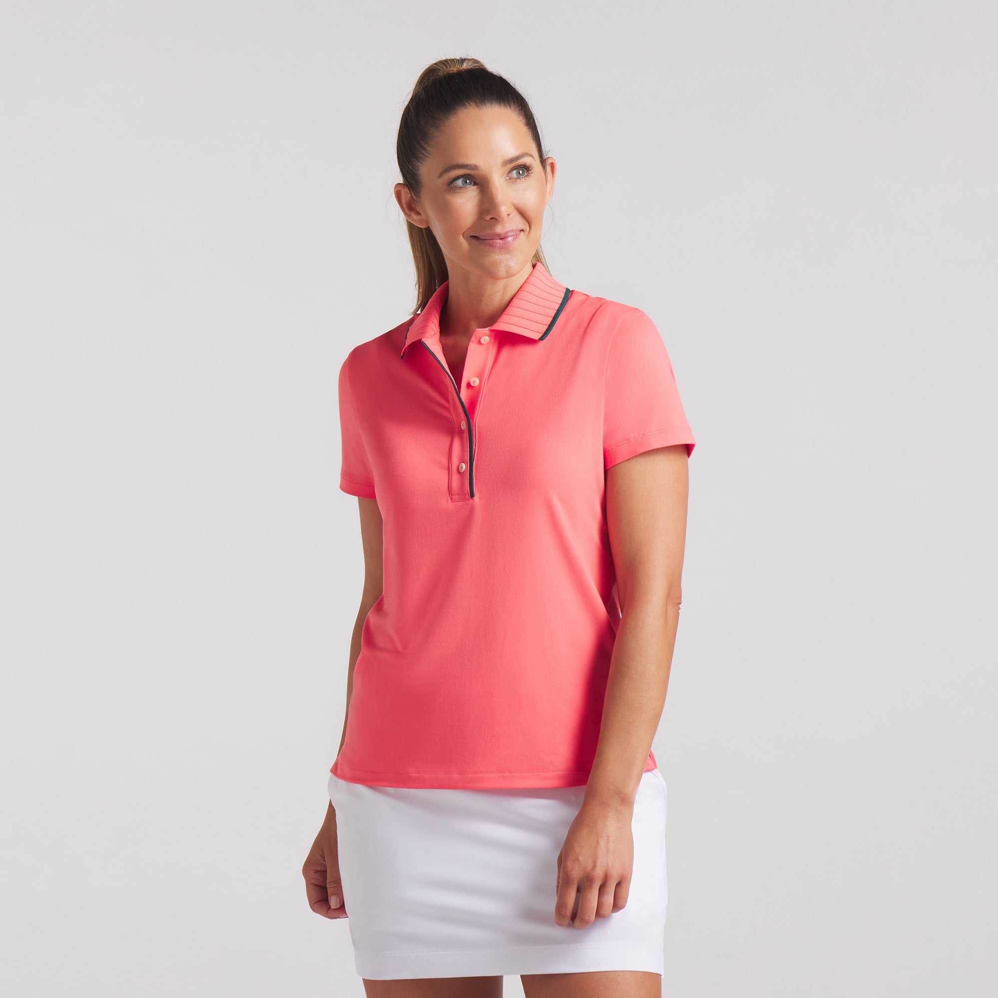 Women's CLOUDSPUN Bridges Golf Polo Shirt - Breathable Moisture-Wicking Performance Top for Golf, Tennis & Casual Wear