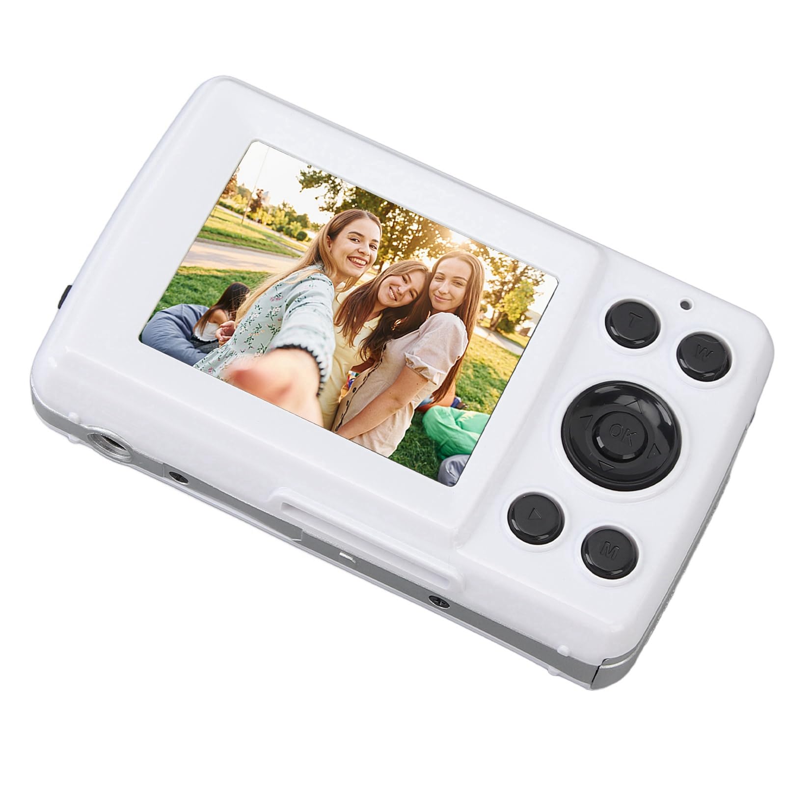 Portable 1080P HD Digital Camera with Multi-Axis Stabilization - 16MP Auto Focus Compact Camera, 2.4