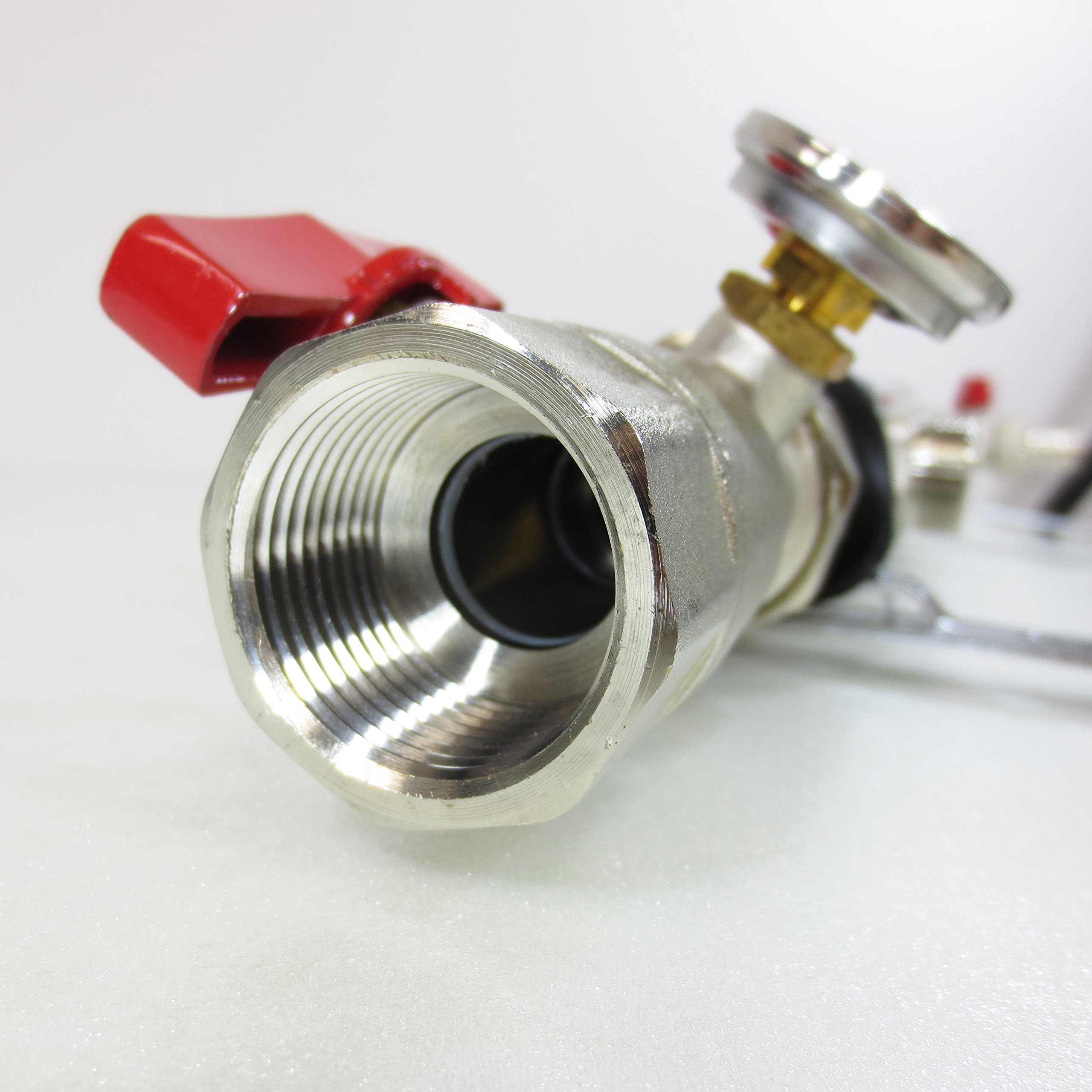 3 Loop Stainless Steel PEX Manifold with 1/2