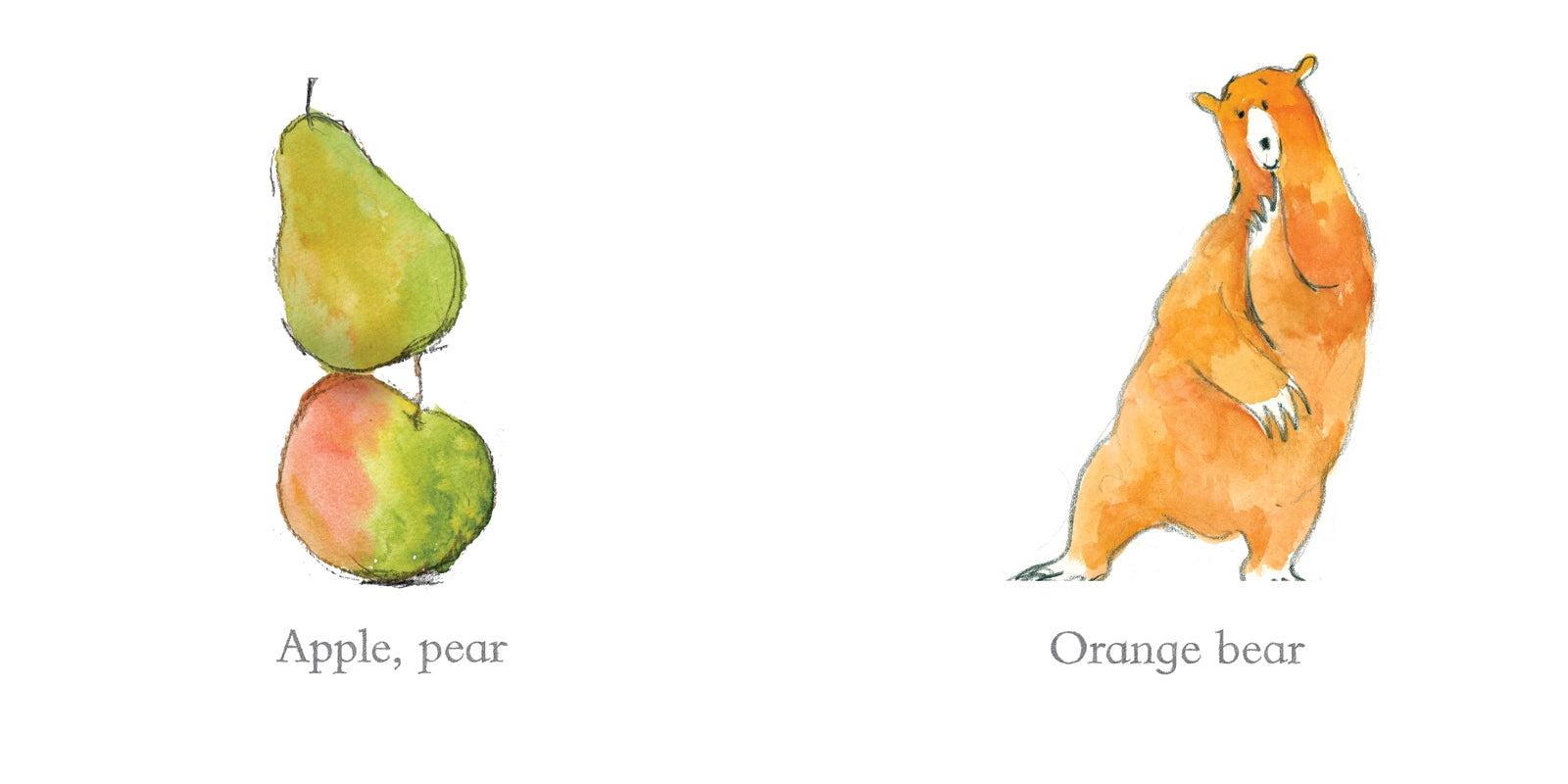 Orange Pear Apple Bear - Fun and Educational Kids' Book for Early Learning | Perfect for Storytime, Bedtime, and Preschool Reading