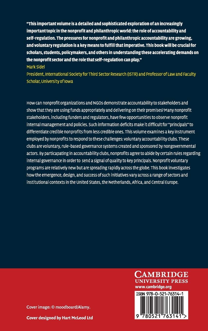 Voluntary Regulation of NGOs and Nonprofits: Accountability Club Framework for Nonprofit Governance & Compliance | Ideal for Nonprofit Leaders, Social Entrepreneurs & Policy Makers
