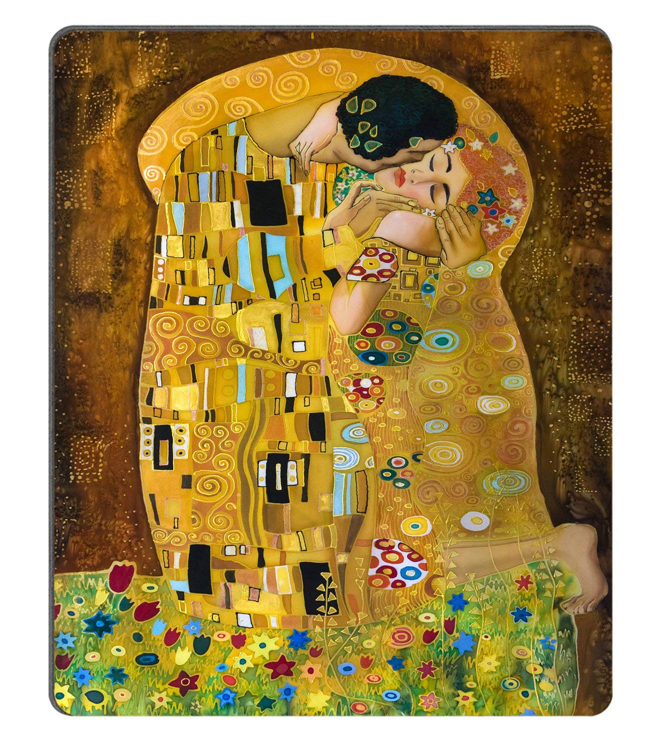 Custom Gustav Klimt's The Kiss Mouse Pad - Non-Slip Rubber Gaming Mousepad with Smooth Surface for PC, Laptop, Office & Home Use - Perfect for Work, Gaming & Daily Computing