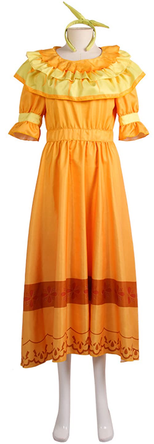 Unisex Bruno Cosplay Costume | Adult Mirabel & Isabela Madrigal Dress | Disney Encanto Princess Outfit for Women & Girls | Halloween, Cosplay & Theme Party Costume