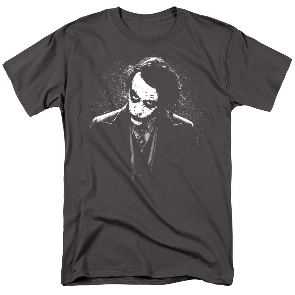 Popfunk Classic The Dark Knight Heath Ledger Joker T-Shirt - Batman Movie Merchandise for Fans & Cosplay