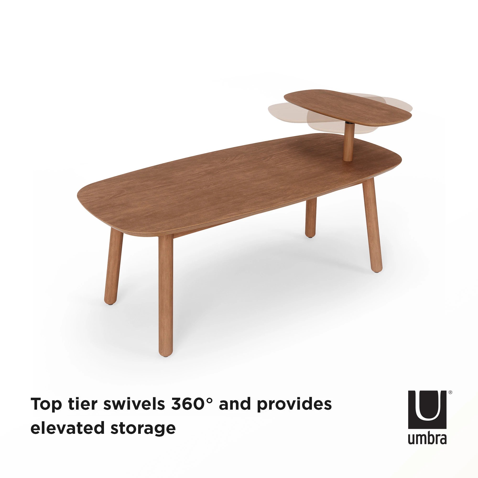 Modern Swivo Coffee Table - Stylish & Functional Centerpiece for Living Room, Lounge & Office - Perfect for Coffee, Books & Decor