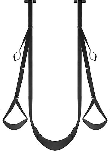 Bondage Masters Door Sex Swing with Seat - Adjustable Straps for Adult Couples - Perfect for BDSM, Spice Up Bedroom Play & Sensual Bondage Scenes